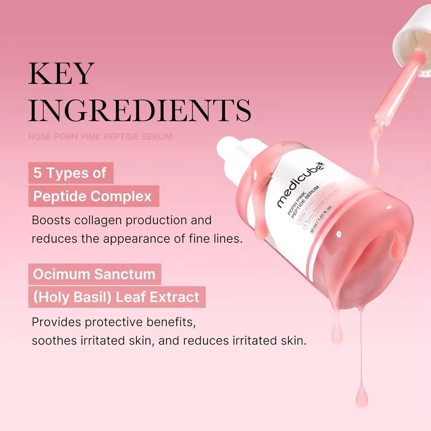 "Medicube PDRN Pink Peptide  30ml Serum | Glow, Firmness & Skin Repair"