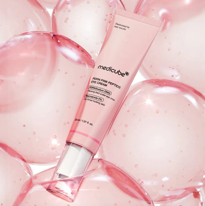"Medicube PDRN Pink Peptide Eye Cream – Dark Circles & Wrinkle Care"