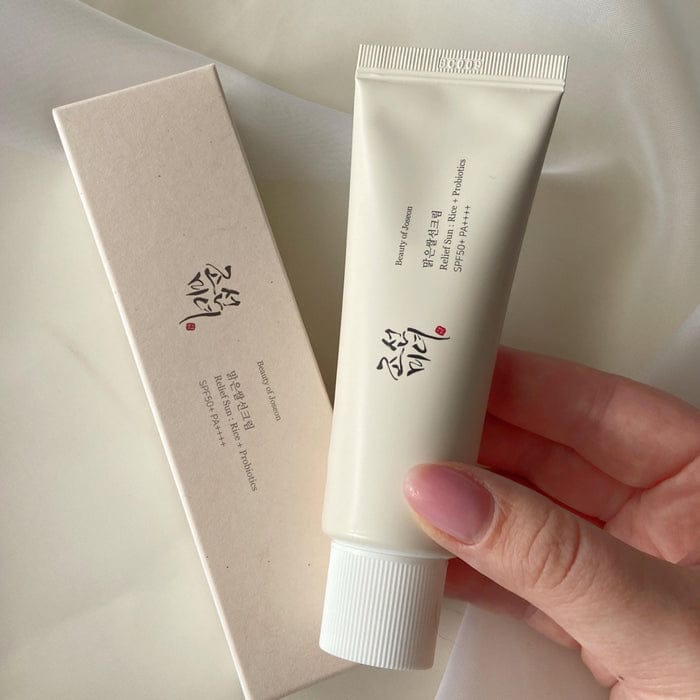 “Beauty of Joseon Relief Sun: Rice + Probiotics SPF50+ PA++++ – Lightweight Hydrating Sunscreen”